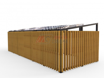 Площадка для сбора мусора Fence